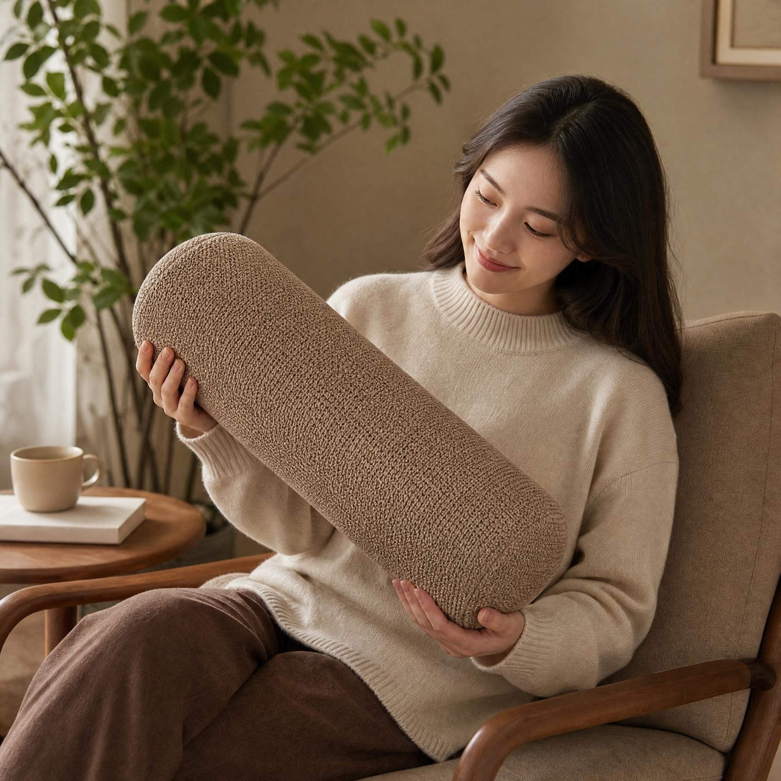 Bolster Cushion Round - Cuscino cilindrico in memory foam, supporto