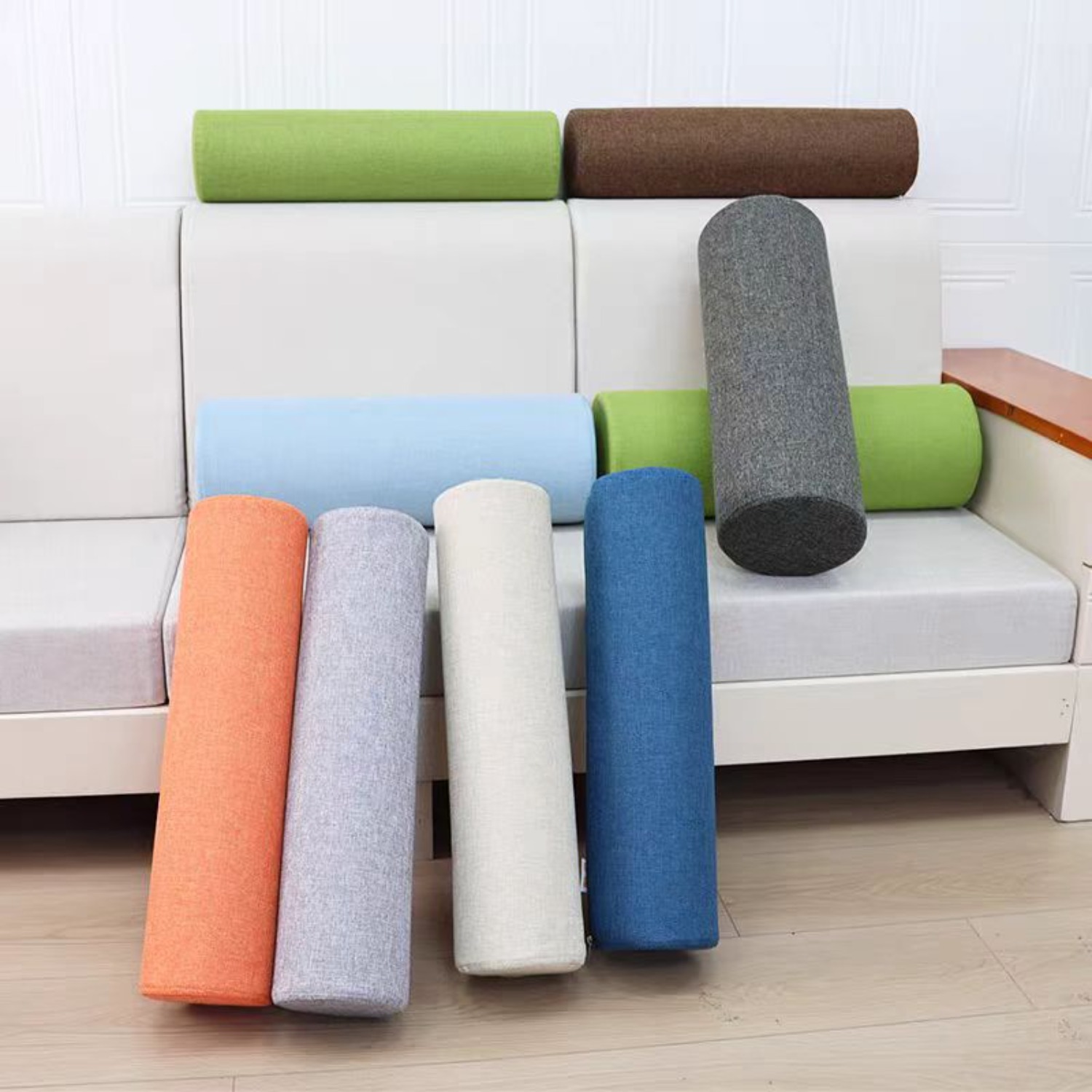 Bolster Cushion Round - Cuscino rinforzante per cilindro in lino