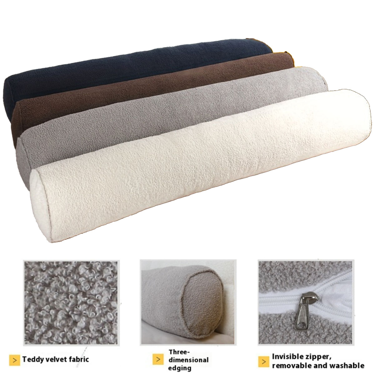 Bolster Cushion Round - Federa rotonda per cuscino Supporto lungo