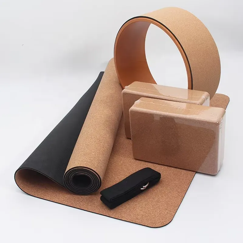 Yoga Block Cork - SANFAN Set Yoga Personalizzato con Etichetta