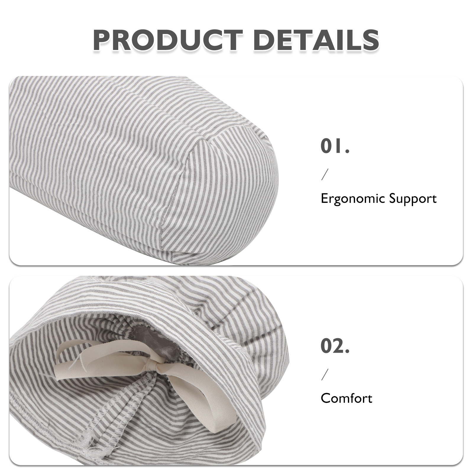 Federa Cilindrica Grigio Chiar - Bolster Cushion Round recensione e prezzo