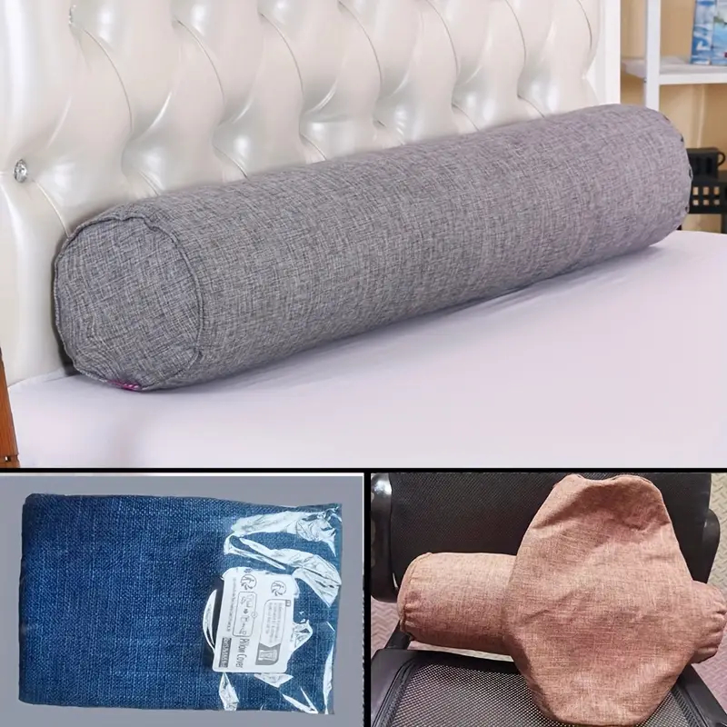 1 fodera per cuscino in lino,  - Bolster Cushion Round recensione e prezzo